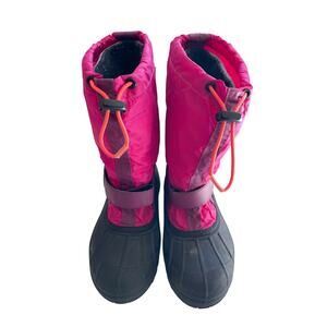 Columbia Youth Girl's Powderbug Forty Snow Boots Pink Size 5